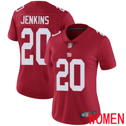 Women New York Giants 20 Janoris Jenkins Red Limited Red Inverted Legend Football NFL Jersey